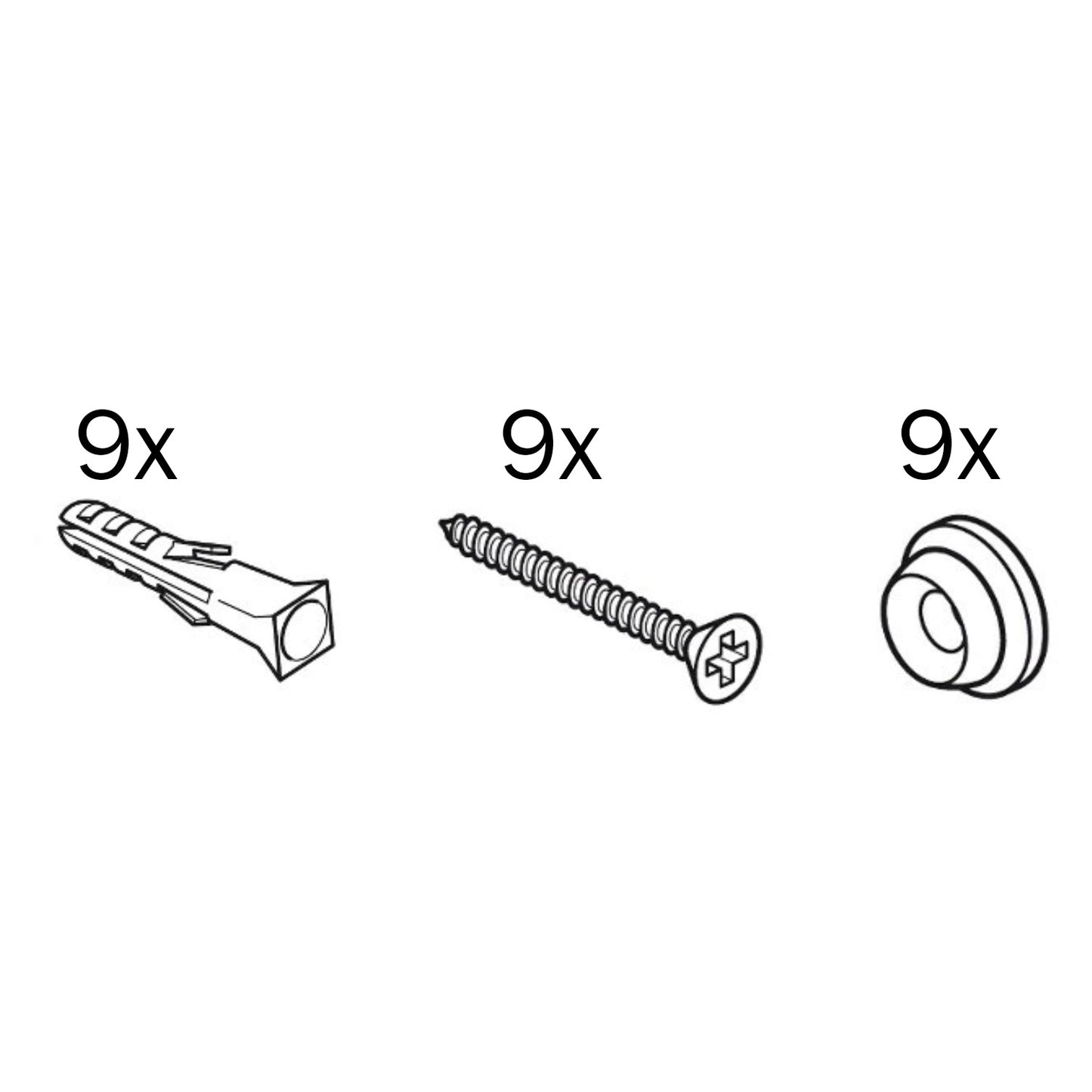 Rail installatiekit (300 cm)