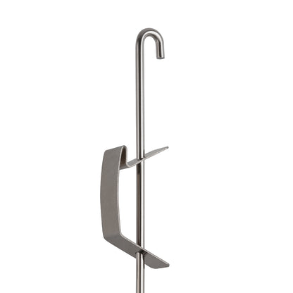 STAS veerhaak voor stang 3 mm, perfect voor creatieve wanddecoraties met j-rail stang.