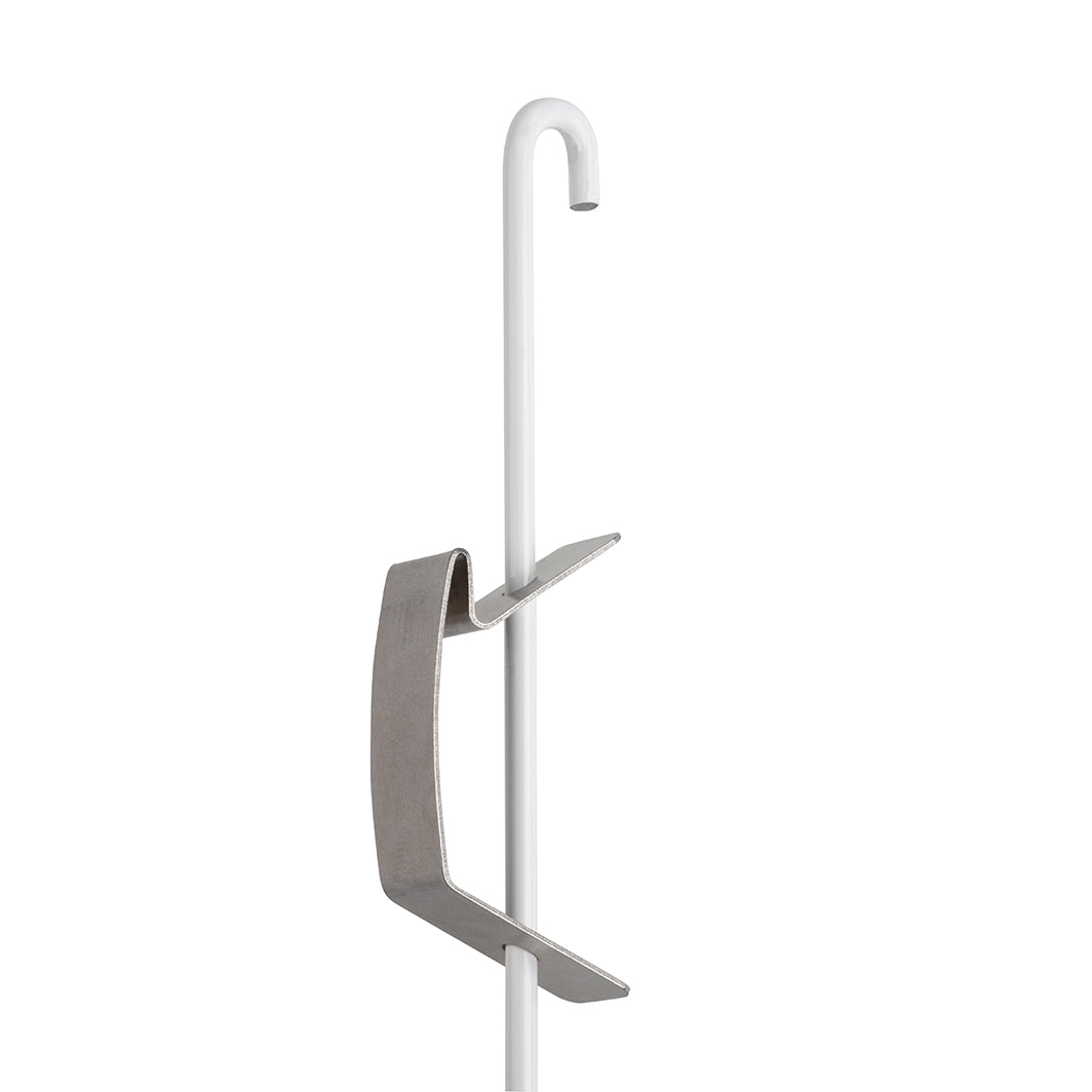 STAS veerhaak voor stang 3 mm, essentieel voor gebruik met j-rail stang 3 mm, apart verkrijgbaar.