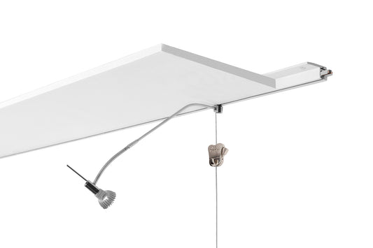 STAS multirail flat 200 cm, ideaal voor het ophangen van verlichting met een strakke uitstraling.