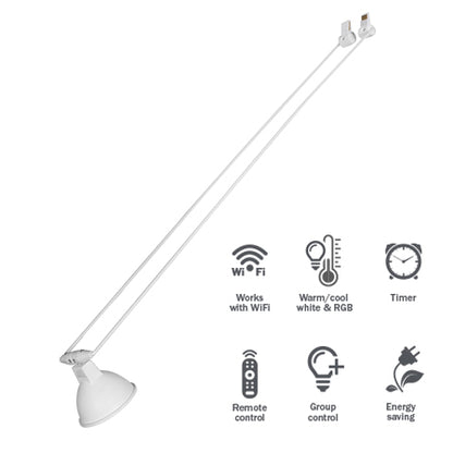 STAS armatuur met led-lamp, ideaal voor een flexibel lamp ophangsysteem in jouw interieur.