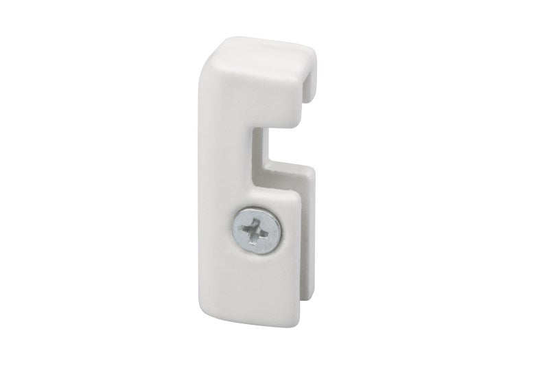 Belastbaar tot 40kg: j-rail max security stang met haak en security cap, verkrijgbaar in wit en diverse lengtes.