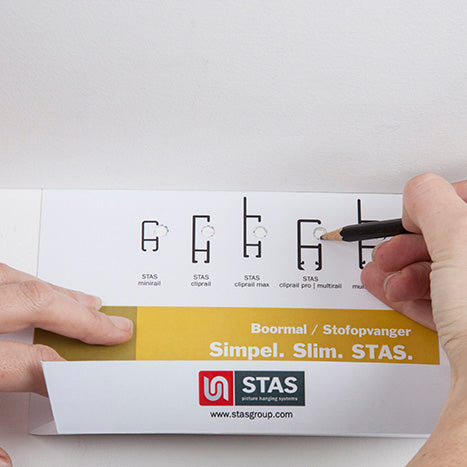 STAS multirail max + installatiekit, ontworpen om de koperen draad te beschermen tijdens installatie.