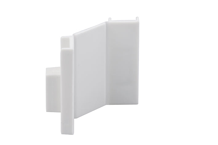 STAS cliprail max combicap in wit, zwart en aluminium voor een perfecte afwerking.