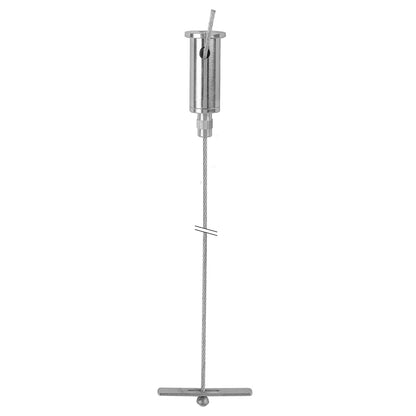 STAS ophangset met dwarsanker en verstelbare plafondbevestiging voor verlichting en objecten.
