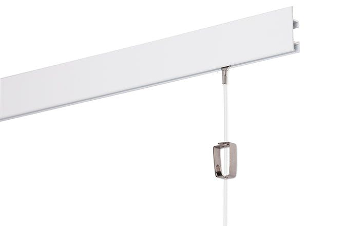 STAS cliprail max 200 cm, voeghoek- en eindkapjes toe voor een afgewerkte look.