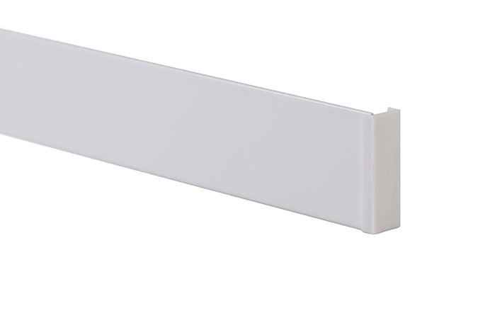 STAS cliprail max 200 cm, verkrijgbaar in wit, zwart en aluminium.