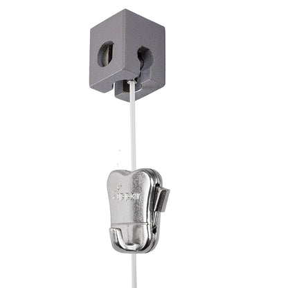 STAS qubic met perlon koord glijder + zipper voor eenvoudig ophangen aan wand of plafond.