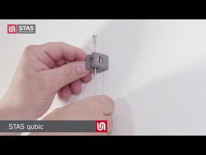 STAS qubic met staalkabel glijder + zipper