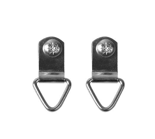 STAS d ring schroefhangers, inclusief 4 d-ringen en schroefjes voor een stevige ophangoplossing.