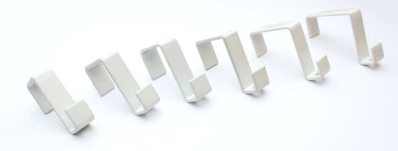 STAS wandhaak wit - diverse maten, ideaal in combinatie met STAS zipper of smartspring.