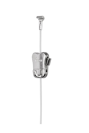 Complete set: STAS cliprail pro 150cm - incl. 2 perlon koorden van 150cm met STAS zipper