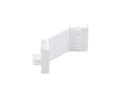 STAS minirail combicap in wit, zwart en aluminium voor een elegante afwerking.