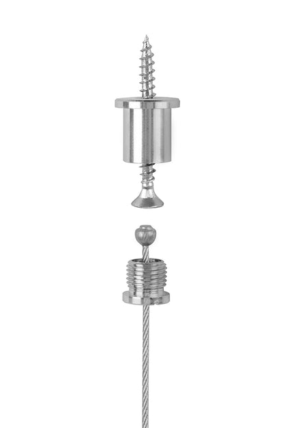 STAS ophangset met paneelhanger (6mm) met snelle plafondbevestiging en in hoogte verstelbare functie.