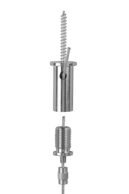 STAS ophangset met lus en verstelbare plafondbevestiging, ideaal voor verlichting en decoratie. 