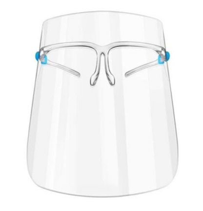 Spatscherm gezicht - gezichtsbescherming van transparant PVC voor optimaal draagcomfort.