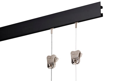 Complete set: STAS cliprail max 150cm met sterke constructie voor maximale stabiliteit.