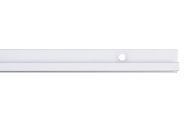 STAS decor rail wit 200 cm, perfect voor zowel nieuwbouw als klassieke panden met 4 gaten per meter.