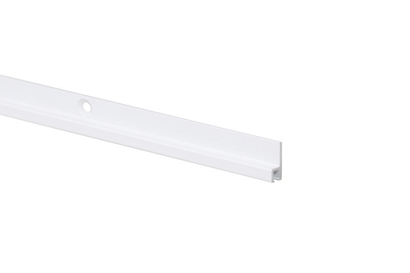 STAS decor rail wit 200 cm, eenvoudig te integreren in ornamentlijsten voor een fraaie wanddecoratie.