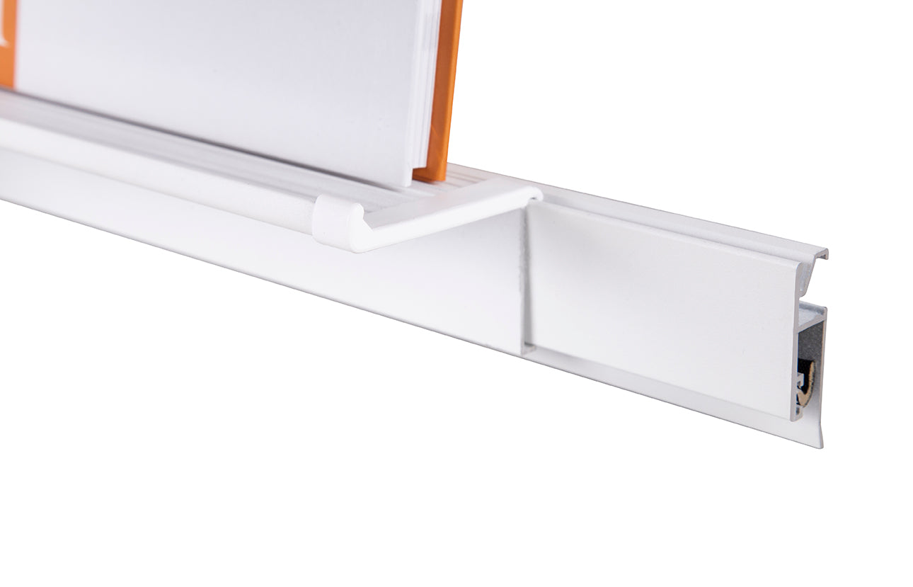 STAS grip up voor op de papergrip: belastbaar tot 2 kg per meter, ideaal voor lichte decoraties.