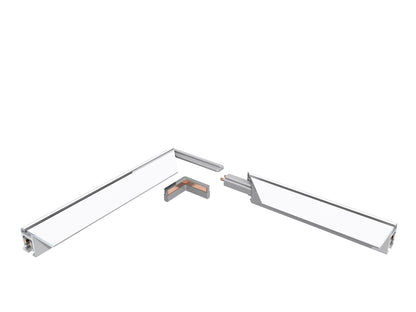 STAS multirail  flat hoekverbinder