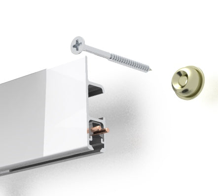 STAS multirail max 200 cm, geschikt voor woon- en werkruimtes met moderne inrichting.