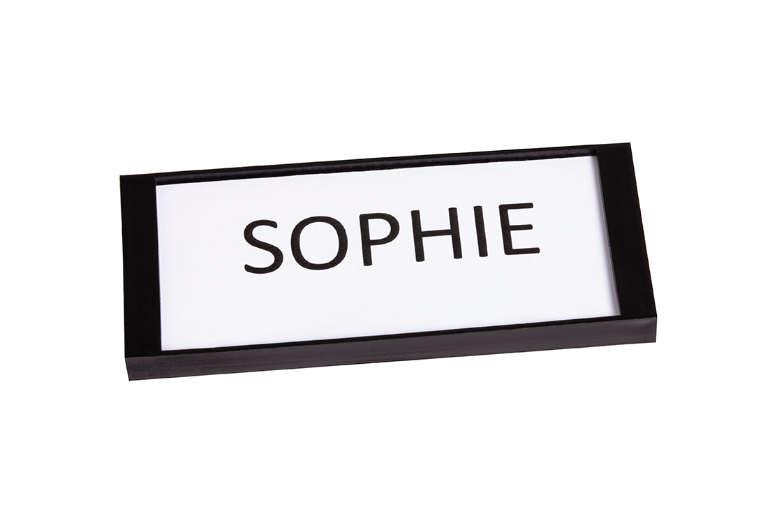 STAS name tag voor de papergrip, perfect voor scholen en thuisgebruik.