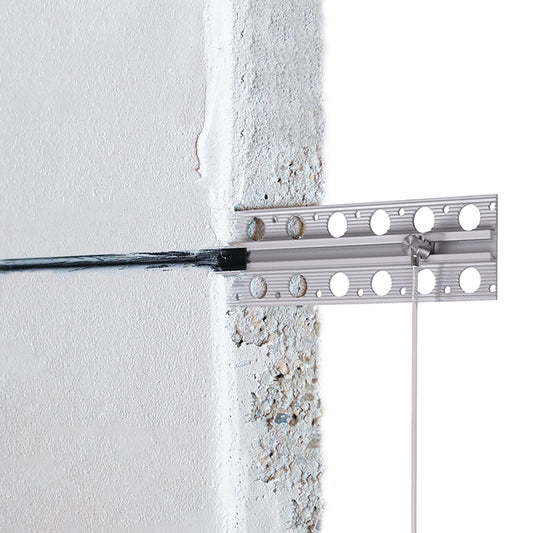 STAS plasterrail 200cm, volledig te integreren in stucwerk voor een onzichtbaar ophangsysteem.