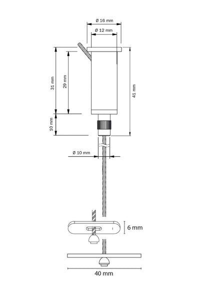 STAS ophangset, inclusief safety lock en eenvoudig aan te passen aan je behoeften.