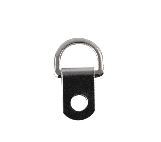 STAS D-ring schroefhanger 24mm nikkel, een stevige, vernikkelde schroefhanger voor schilderijen.
