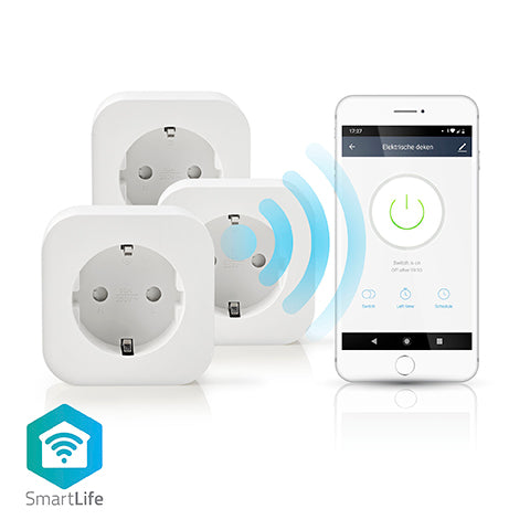 STAS wifi smart plug / schuko type F / 10A functioneert binnen een temperatuur van -10 tot 45 °C.