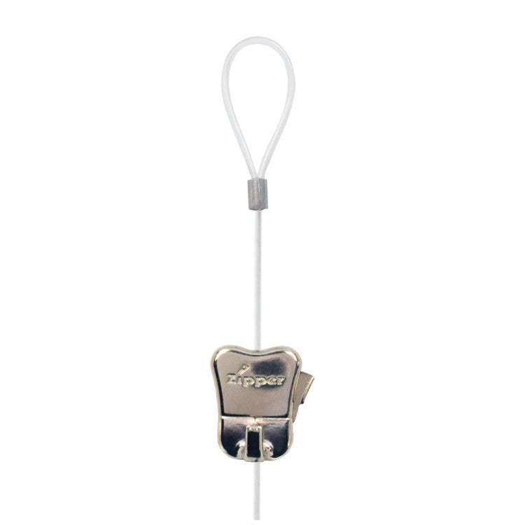 STAS zipper geschikt voor perlon koord en staalkabel tot 20 kg.