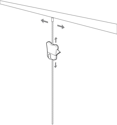 STAS zipper maakt flexibele plaatsing in elke gewenste raillocatie mogelijk.